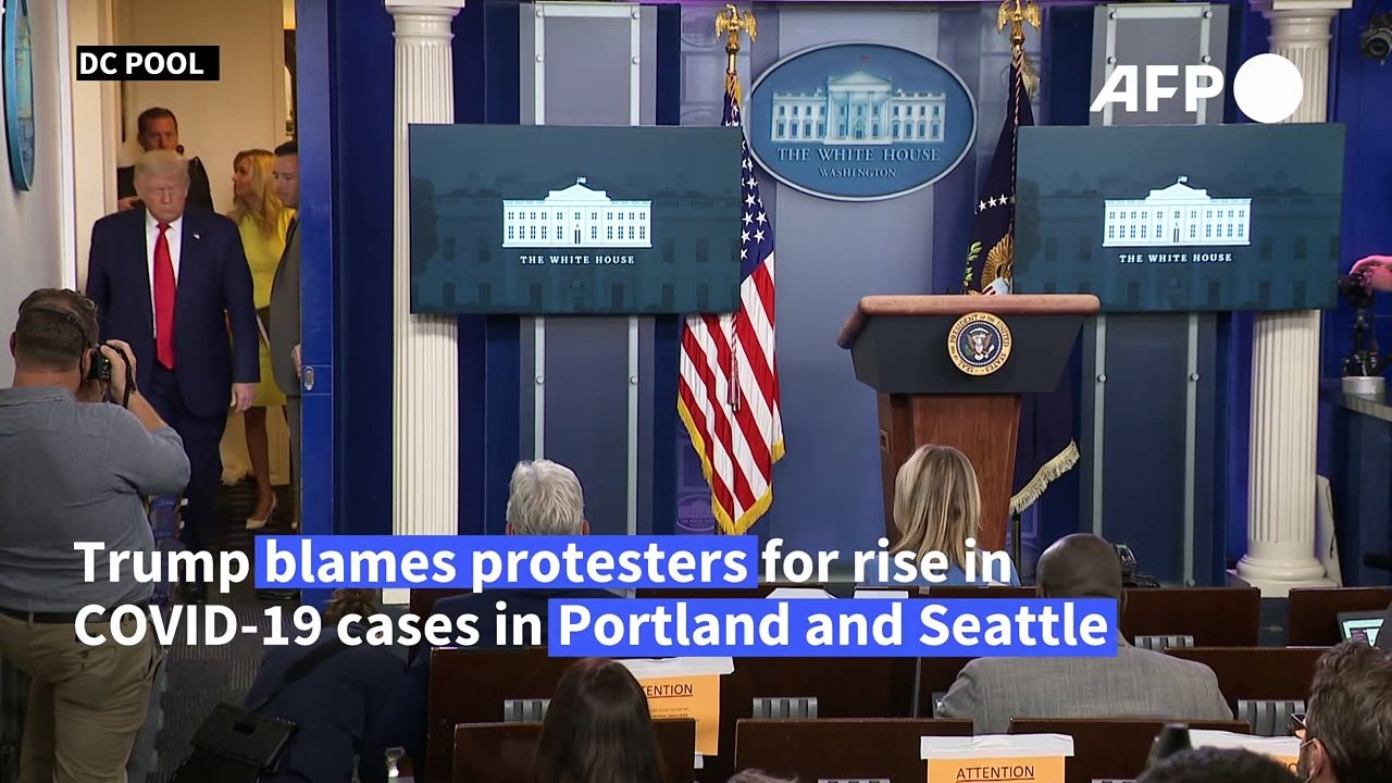 Trump blames protests as cases surge in Seattle, Portland