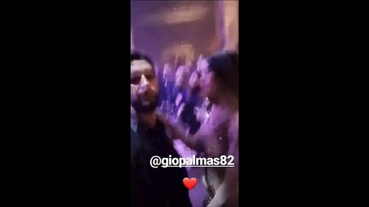 Magnini al mega party insieme a Giorgia Palmas