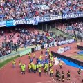 Napoli, tifosi in festa con la squadra nonostante l'addio al sogno scudetto