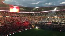 Bayern Monaco-Real Madrid, brividi prima dell'ingresso delle squadre in campo