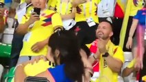 Durante Polonia-Colombia le chiede di sposarlo: la dolce proposta di matrimonio ai Mondiali di Russia 2018