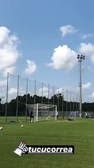 Lazio, che gol di Correa in allenamento