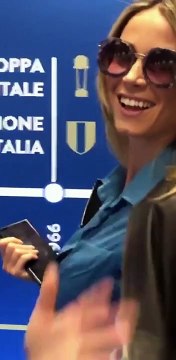 Diletta Leotta a San Siro per Inter-Cagliari