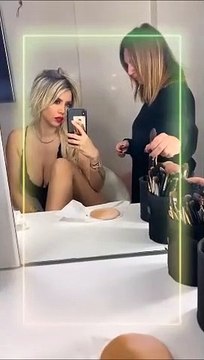 Wanda Nara ed i preparativi hot per il servizio fotografico sexy