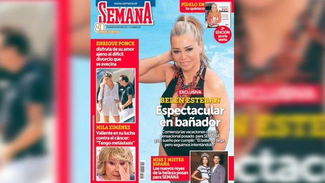 Belén Esteban presume de curvas en su posado del verano