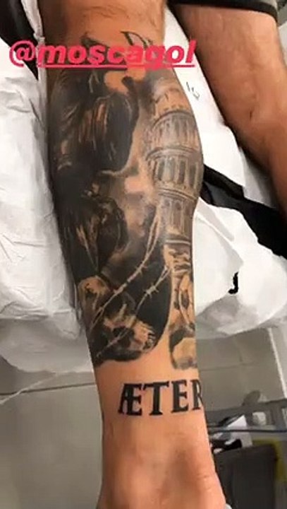 Tatuaggio Moscardelli, l'omaggio a De Rossi Ã¨ clamoroso
