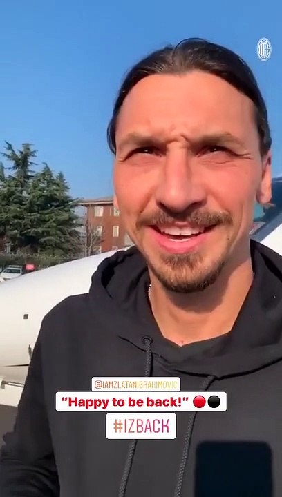 Milan, l'arrivo di Ibrahimovic a Linate: le parole di Zlatan