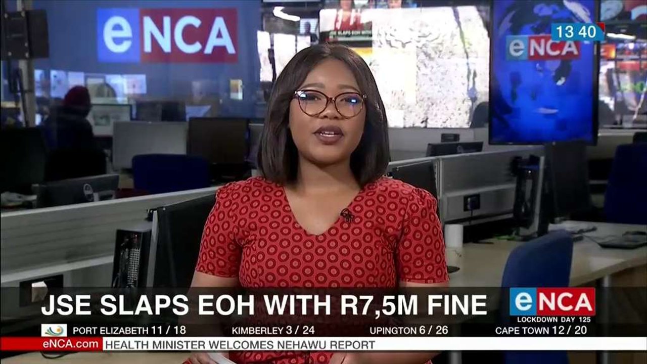 JSE slaps EOH with R7,5m fine