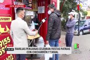 Familias peruanas celebraron fiestas patrias con chicharrón y tamal