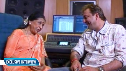 When Sanjay Dutt And Asha Bhosle Recorded A Song Together | Flashback Video