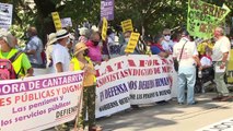 Pensionistas protestan ante el Congreso de los Diputados