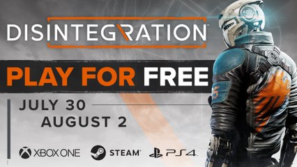 Disintegration - Play for Free Weekend Trailer (2020)