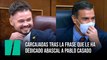 Carcajadas en el Congreso tras la frase que le ha dedicado Santiago Abascal a Pablo Casado