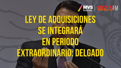 Ley de Adquisiciones se integrará en periodo extraordinario: Delgado