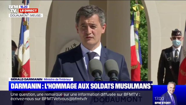 Gérald Darmanin lors de l'hommage aux soldats musulmans : Ces hommes sont des héros et des repères pour tous les Français