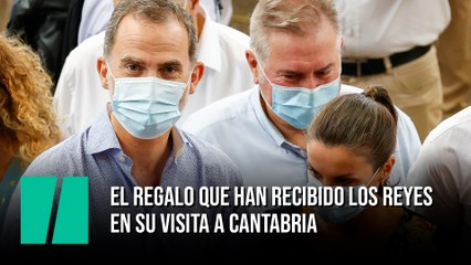 El regalo que han recibido los reyes  en su visita a Cantabria