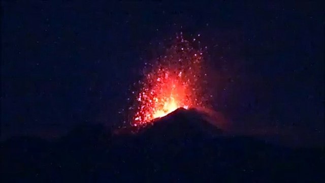 Etna: attivitÃ eruttiva al Nuovo Cratere di Sud-Est, 23-24 agosto 2018