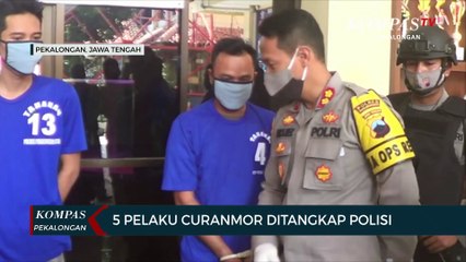 Lima Pelaku Curanmor Dibekuk Polisi
