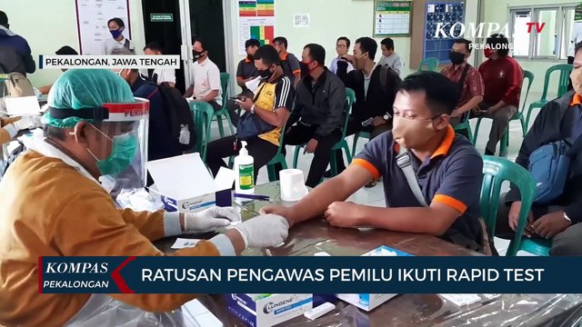 Ratusan Pengawas Pemilu Ikuti Rapid Test