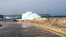 Maltempo, tempesta di vento e sabbia del Sahara a Lampedusa