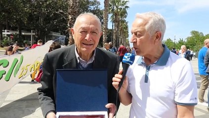 CorriReggio, Nino Costantino consegna per i Veterani dello Sport un premio alla carriera al prof. Pasquale Nucara