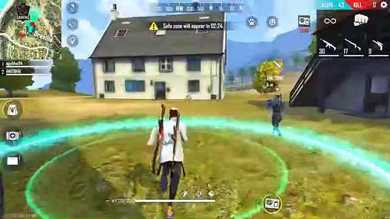 Attack with Legend Amitbhai Duo vs Squad OverPower Gameplay - Garena Free Fire - YouTube_2