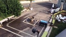 Reggio Calabria, grossa perdita d'acqua in Via Marina: rotta la fontana