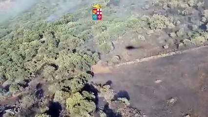 Le immagini delle operazioni anti incendio in localitÃ  Roccadia nel comune di Carlentini (SR)