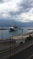 Reggio Calabria: le immagini della nave da Crociera Victoria che entra al porto