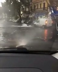 Download Video: Maltempo, nubifragio a Catania: centro cittadino allagato