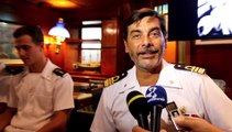 La nave Palinuro al porto di Reggio Calabria: intervista al comandante della nave, il capitano di Fregata Giuseppe Valentini