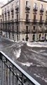 Maltempo a Catania, via Etnea diventa un fiume in piena dopo il nubifragio