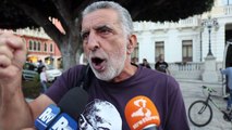 Reggio Calabria: presidio di solidarietÃ  per Mimmo Lucano a Piazza Italia, lo sfogo dell'ex Sindaco di Messina Accorinti