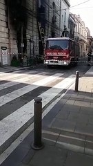 Reggio Calabria: incendio distrugge un negozio del centro vicino il tapis roulant