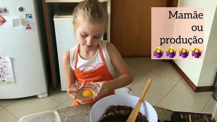 Eu amo fazer doce de chocolate. Brincando de MasterChef Kids. João Paulo de Carvalho Lofiego