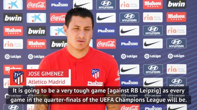 Gimenez expecting tough game against Leipzig as Champions League returns