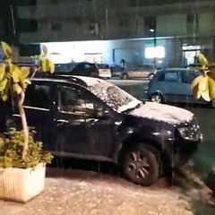Palermo, la neve imbianca il centro storico del capoluogo siciliano