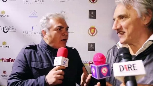 Reggio Film Fest: siparietto comico con l'attore Franco Neri ed il Direttore Artistico Calopresti