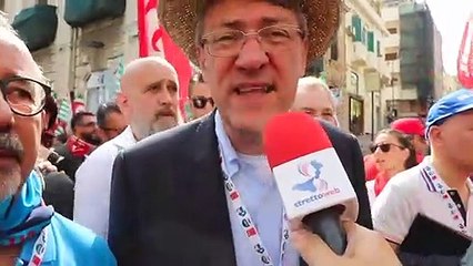 Reggio Calabria, Landini ai microfoni di StrettoWeb: "il governo fa politiche sbagliate"