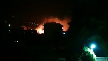 Reggio Calabria, incendio tra le case in via Boschicello