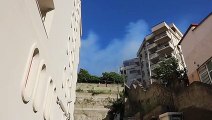 Reggio Calabria, enorme incendio in un'abitazione di via Villini Svizzeri: i Vigili del Fuoco al lavoro