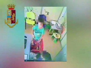 Milazzo: logopedista sospeso per maltrattamenti, le immagini della Polizia