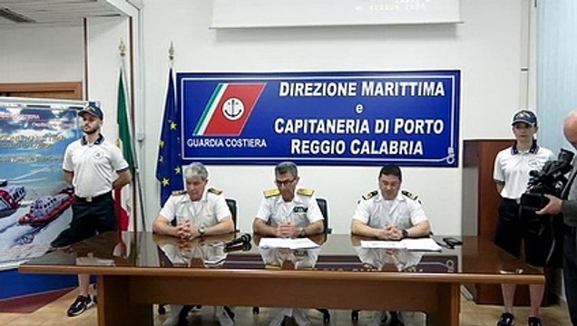 Reggio Calabria, la conferenza della Guardia costiera riguardo l'operazione Mare sicuro 2019