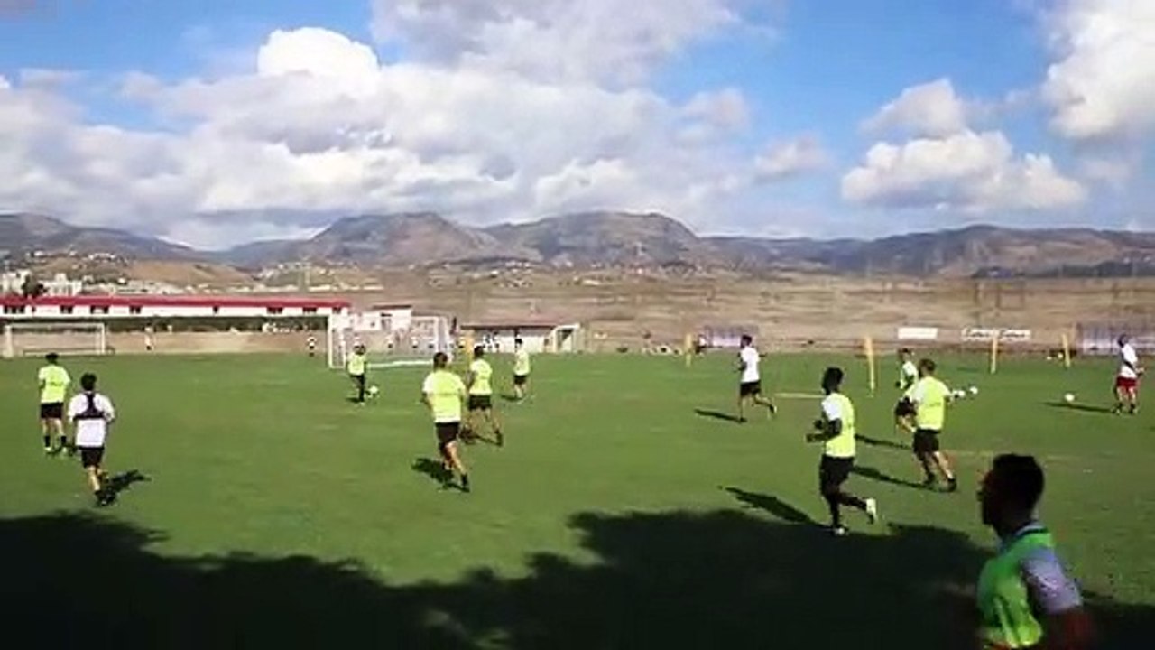 Reggina, la squadra di Toscano si allena al Sant'Agata