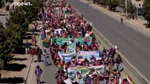 Miles de seguidores de Evo Morales claman contra el nuevo aplazamiento de las elecciones generales