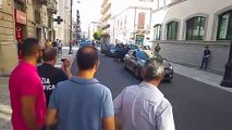 Reggio Calabria, l'arrivo in Questura del latitante Domenico Crea beccato stanotte nella Costa degli Dei