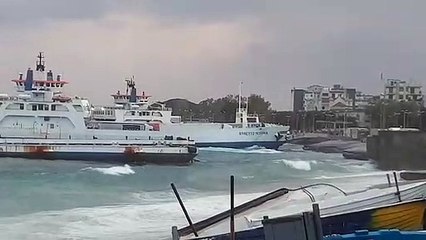 Tempesta sullo Stretto di Messina: le immagini