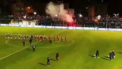 Sicula Leonzio-Reggina, la carica dei 1000 tifosi amaranto nel settore ospiti