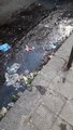 Perdita di acqua sul Viale Aldo Moro a Reggio Calabria, le immagini