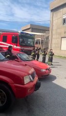 Download Video: Coronavirus A Reggio Calabria, l'omaggio dei Vigili del Fuoco al reparto Covid dei Riuniti